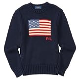 POLO RALPH LAUREN(ポロ ラルフローレン)子供/キッズ・クルーネック セーター(ネイビー/星条旗)size 3