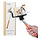 Selfie Stick, Noot Groupie Self Portrait [Battery Free] Extendable Handled Stick with Adjustable Phone Holder Mount & Built-in Remote Shutter Designed for Apple & Android Smartphones [Orange]