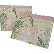 DayDreams Birds Florals Pastel Design set of 10 Tabbed file folders