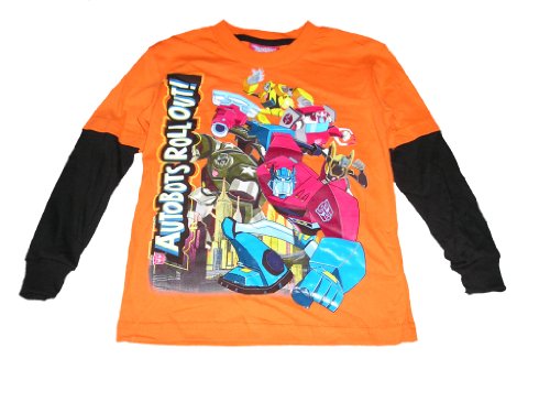  Transformers Animated Autobots Boys Long Sleeve Shirt