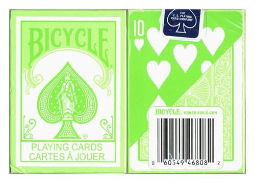 1 Deck Light Green Pastel Bicycle Playing Cards