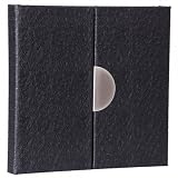 Zoom Produkt-Bild: HENZO Fotoalbum - SCHWARZ - Kunstledereinband - 35 x 34 cm - Album - 40 schwarze Seiten - Lederalbum - Magnetverschluss