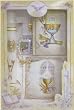 Boxed First Communion Gift Set - Rosary - FC Pin - Mini Certificate - Missal - Candle - Box Size: 11.5" x 7.5"