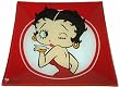 Betty Boop Glass Plate 10.5" Red Blowing Kiss Style