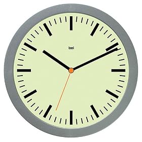 Bai Design BAI.816.RC Studio Modern Wall Clock in Railroad Charteuse