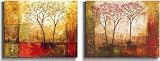 Morning Luster I & II by Klung 2-pc Premium Stretched Canvas Set (Ready to Hang)