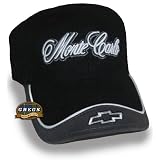 Monte Carlo Hat Cap Black Gray Chevrolet Chevy (Apparel Clothing) by Gregs Automotive LLC