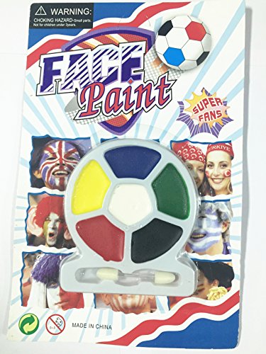 Der&Dies bunte Gesichtslack für Fußball-Schauen / Fest / Feiern / Party（6 Farbe）