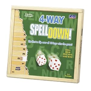 4 Way Spelldown Wooden Game