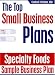 Book Specialty Foods Business Sample Business Plan 2004/2005 Edition