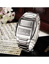 Youyoupifa Stainless Steel LED Bracelet Watch (Silver)