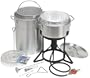 Eastman Outdoors 38071Kit Aluminum Turkey Fry Pot, Fish Basket and Burner