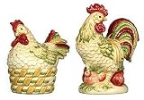 Royal Doulton Chanticlair Sculpted Rooster Salt and Pepper Shakers