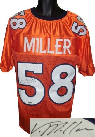 Von Miller Autographed/Hand Signed Denver Broncos Orange Prostyle Jersey- Tri-Star Hologram
