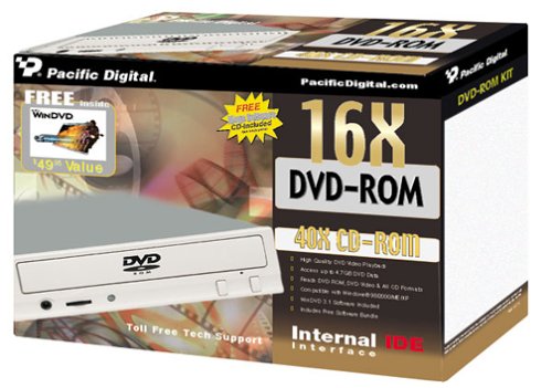 Pacific Digital U-30115 16x Internal IDE DVD-ROM Drive