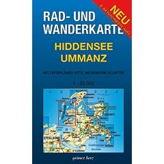 Hiddensee, Ummanz 1 : 30 000 Rad- und Wanderkarte: Mit Ortspl�nen von Vitte, Neuendorf, Kloster