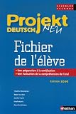 Allemand 2e Projekt deutsch neu : Fichier de l'élève