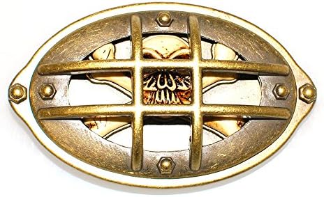 Club Urban Men's Nautical Skull Belt Buckle Silver