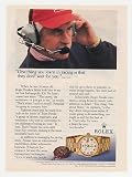 1993 Roger Penske Rolex Oyster Roman Dial Watch Print Ad
