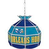 NBA1600-NOH - New Orleans Hornets NBA 16 inch Tiffany Style Lamp