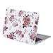 HDE Plastic Hard Shell Case and Keyboard Cover for MacBook Pro 13 with Retina Display (Models: A1425/A1502), Pink Flowers