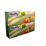 Hefty OneZip Fresh Extend Twin Pack Storage Bags Case Pack 3