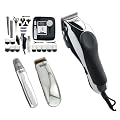 Wahl Chrome Pro Deluxe Mains Hair Clipper, Trimmer & Nasal Trimmer Set Chrome 79524-810 Gift Set