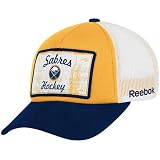NHL Men's Game Day Structured Adjustable Trucker Cap (Buffalo Sabres, One Size Fits All)