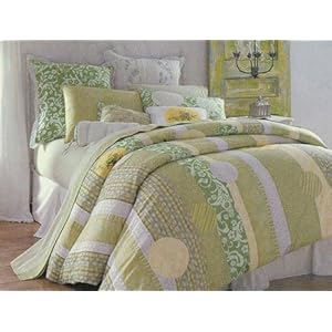 Lemon Tart Queen Size Comforter Sham and Bed Skirt Set
