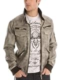 GUESS White Wash Faux Leather Jacket