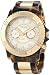 Anne Klein New York Women's 122024WMTO Multi-Function and Gold-Tone Tortoise Resin Bracelet Watch