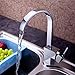 Yodel faucet Modern Kitchen Wet Bar Sink Faucet, Chrome Finish