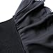 TiaoBug Girls' Sheer Ruffle Short Sleeve Tutu Skirted Ballet Dress Gymnastic Leotard for Dance/Ballet/Trainning Size 5-6 Black