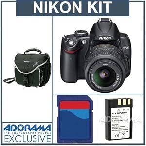 Nikon D5000 DX-Format 12.3 Megapixel Digital SLR Camera Lens Kit with 18mm - 55mm f... by Nikon