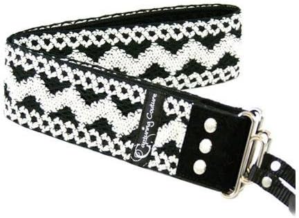 Capturing Couture Camera Straps: Artisan Collection, The Dakota Lace, Black/White Navajo 2" DSLR/SLR Fashion Camera Strap