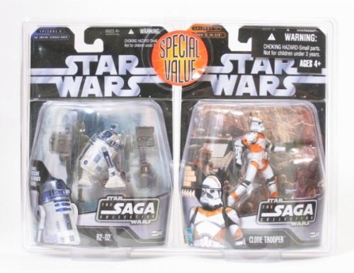 R2-D2 and Clone Trooper - Star Wars Saga Collection Special Value Pack