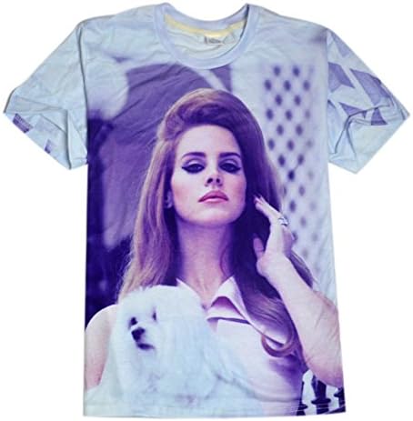 T shirt Summer Lana Del Rey 3D Clothing for Men Women's Top Tee tshirt, XL