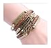 Lefinis Christmas Gift Antique Infinity Leather Rope Wrap Bracelet Dream Believe Love Bangle