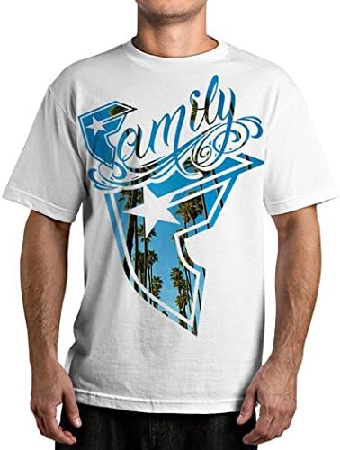 Famous Stars and Straps Men's Breezin T-Shirt, White, Large