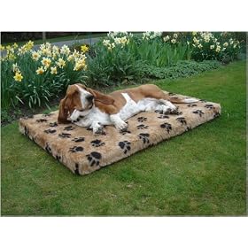 ExtraComfort Extra Large Memory Foam Dog Bed In Faux Fur With Waterproof Inner Liner 5cm (2 inches) Deep