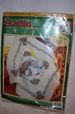 Bucilla Santa Lap Quilt Stamped Cross Stitch Kit