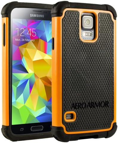 AERO ARMOR Protective Case for Samsung Galaxy S5 - Orange