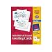 Avery Textured Half-Fold Greeting Cards for Inkjet Printers, Uncoated, 5.5 x 8.5 Inches, White, Box of 30 (03378)