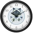 Birman Cat Mother and two Kittens Wall Clock by WatchBuddy Timepieces (Black Frame)