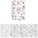 Set of 4 Mini Coloring Books for Adult Relaxation Color Therapy Anti Stress Coloring Books, 16 Pages Each with All Different Theme, Adult Colouring Book of 4.92”X7.20”