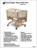 Nursery Baby Cradle Bed Project Plans/patterns -Design #5CRD1 Nursery Baby Cradle Bed Project Plans/patterns -Design #5CRD1