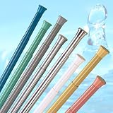 DUSCHVORHANGSTANGE 140 cm - 250 cm WEISS TELESKOPSTANGE ALU!!