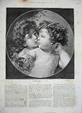 1886 ANTIQUE FINE ART BROTHERLY LOVE BABIES RICHTER