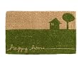 Happy Home Coir Door Mat (Green) (18"D x 30"W)