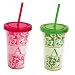Floral Monogram Insulated Cups